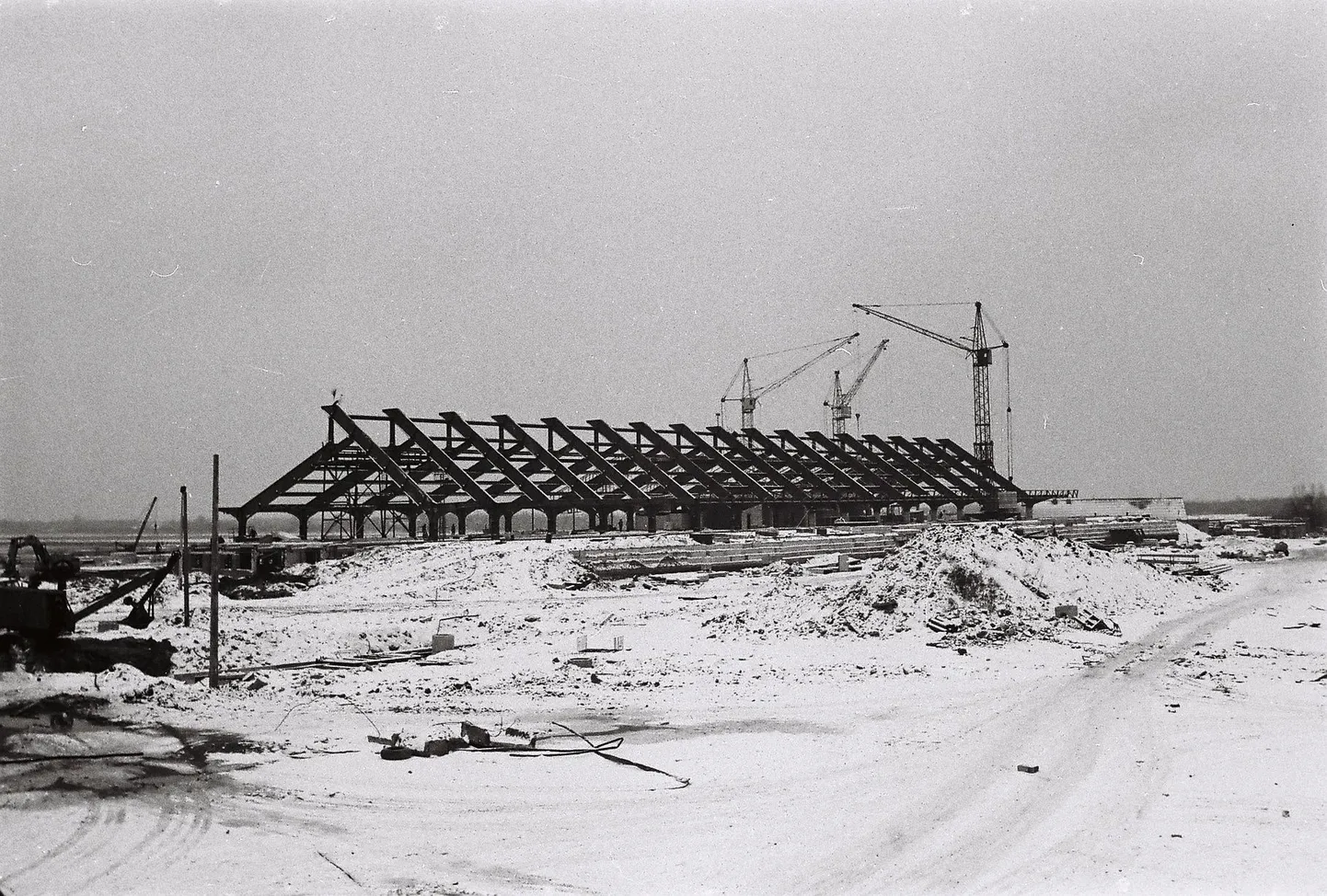 Terminali ehitus on poole peal. 1970ndad.