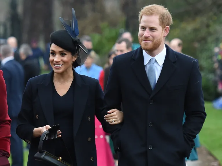 Prints Harry ja Sussexi hertsoginna Meghan 25. detsembril Norfolkis Sandringhamis teel jõulujumalateenistusele