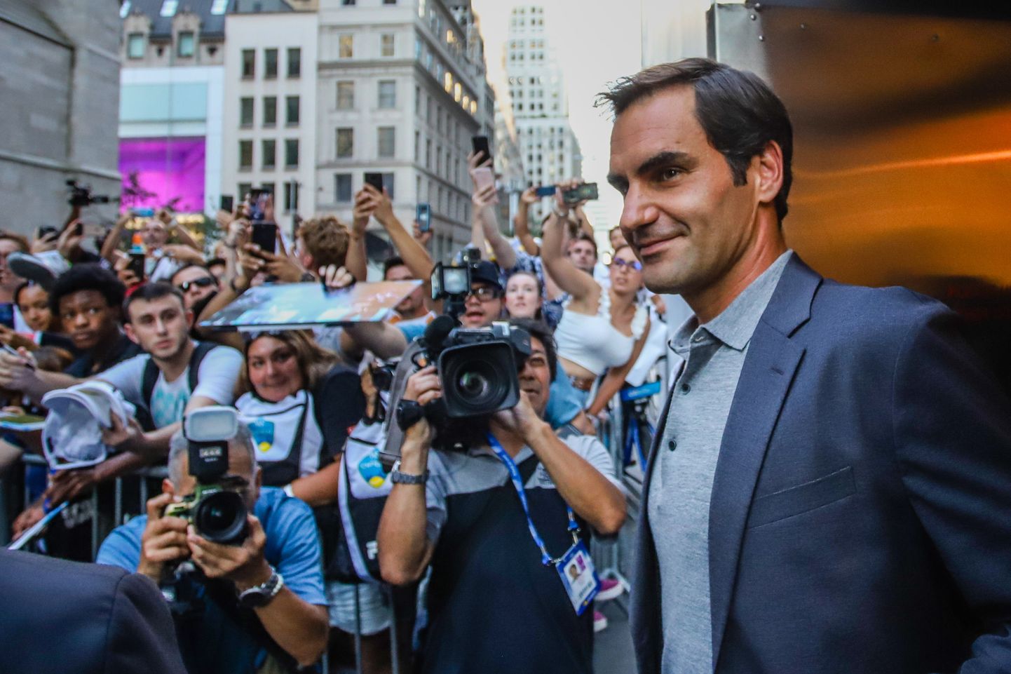 Roger Federer Uniqlo kaupluse avamisüritusel New Yorgis