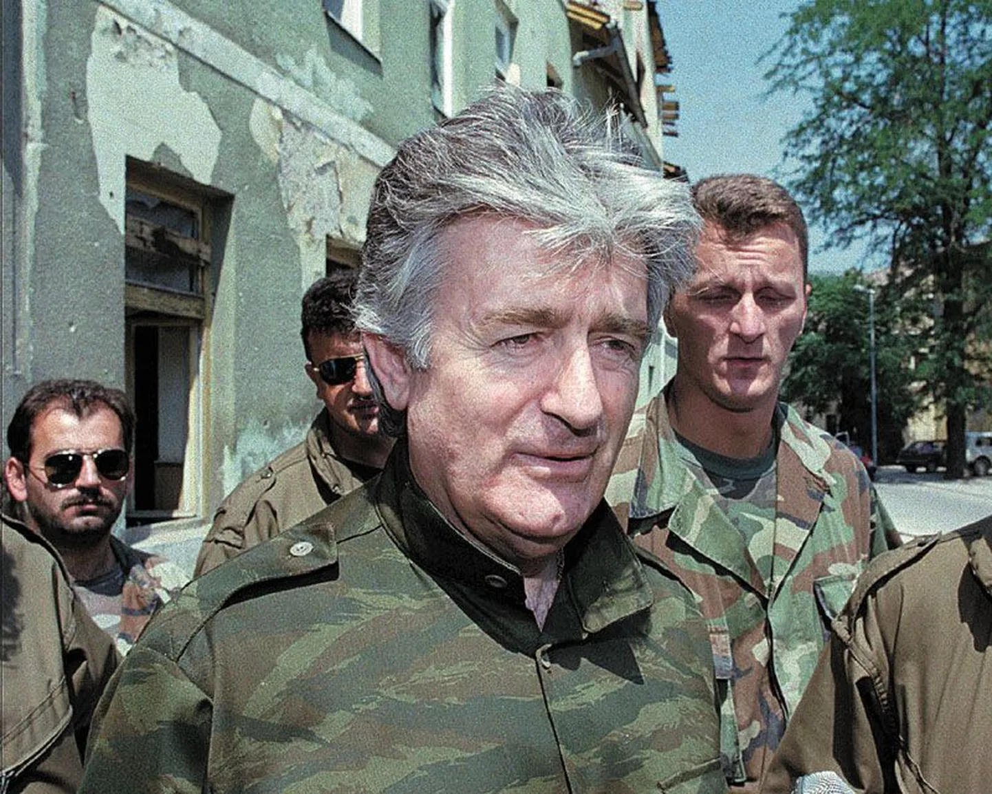 Karadžić 14. augustil 1995 Bosnia linnas Jajces.