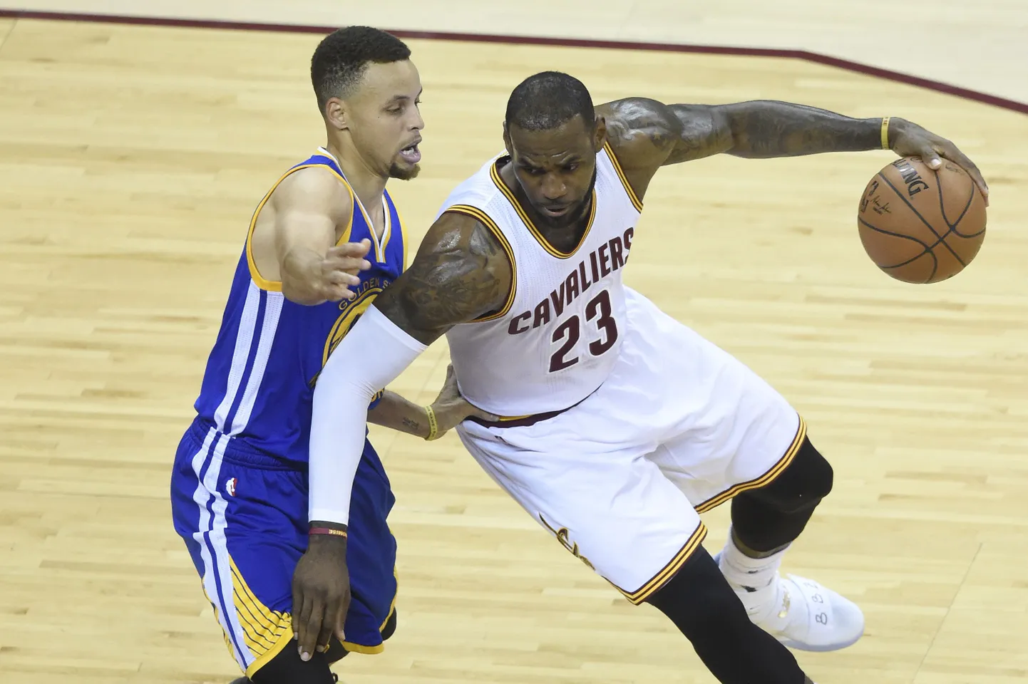 LeBron James ja Stephen Curry.