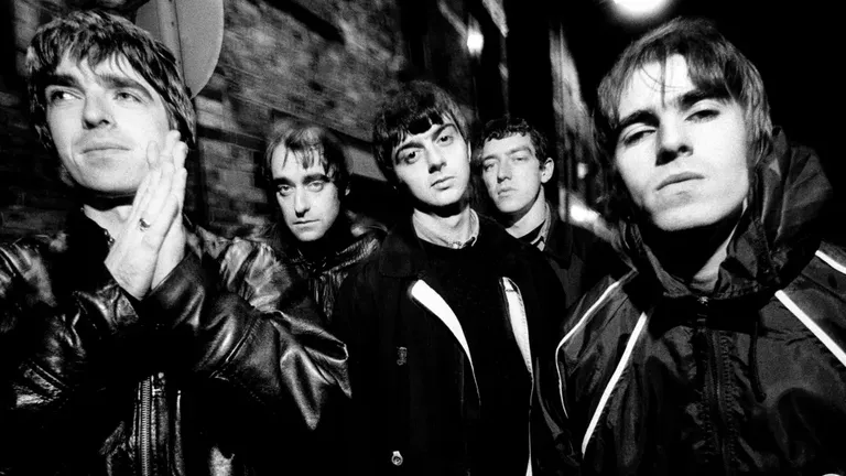 Оригинальный состав группы Oasis, фото 1993 года