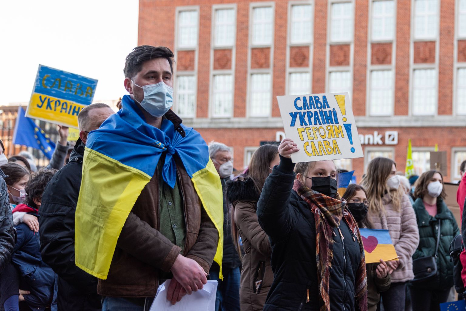 Ukraina toetajad Kielis.