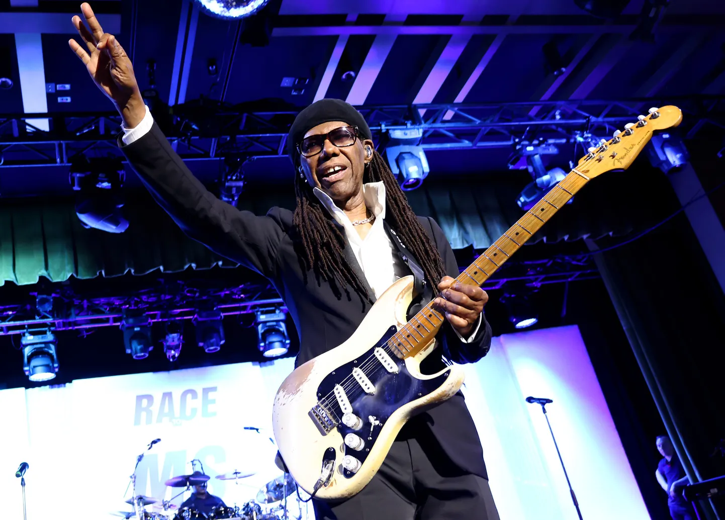 LOS ANGELES, CALIFORNIA - MAY 20: Niles Rodgers performs onstage during the 29th Annual Race To Erase MS on May 20, 2022 in Los Angeles, California.   Tommaso Boddi/Getty Images for Race to Erase MS/AFP
== FOR NEWSPAPERS, INTERNET, TELCOS & TELEVISION USE ONLY ==