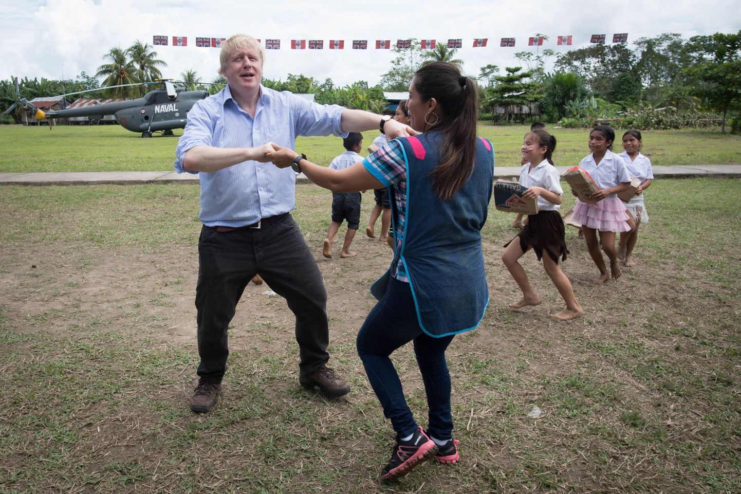 Boris Johnson Peruus tantsimas.