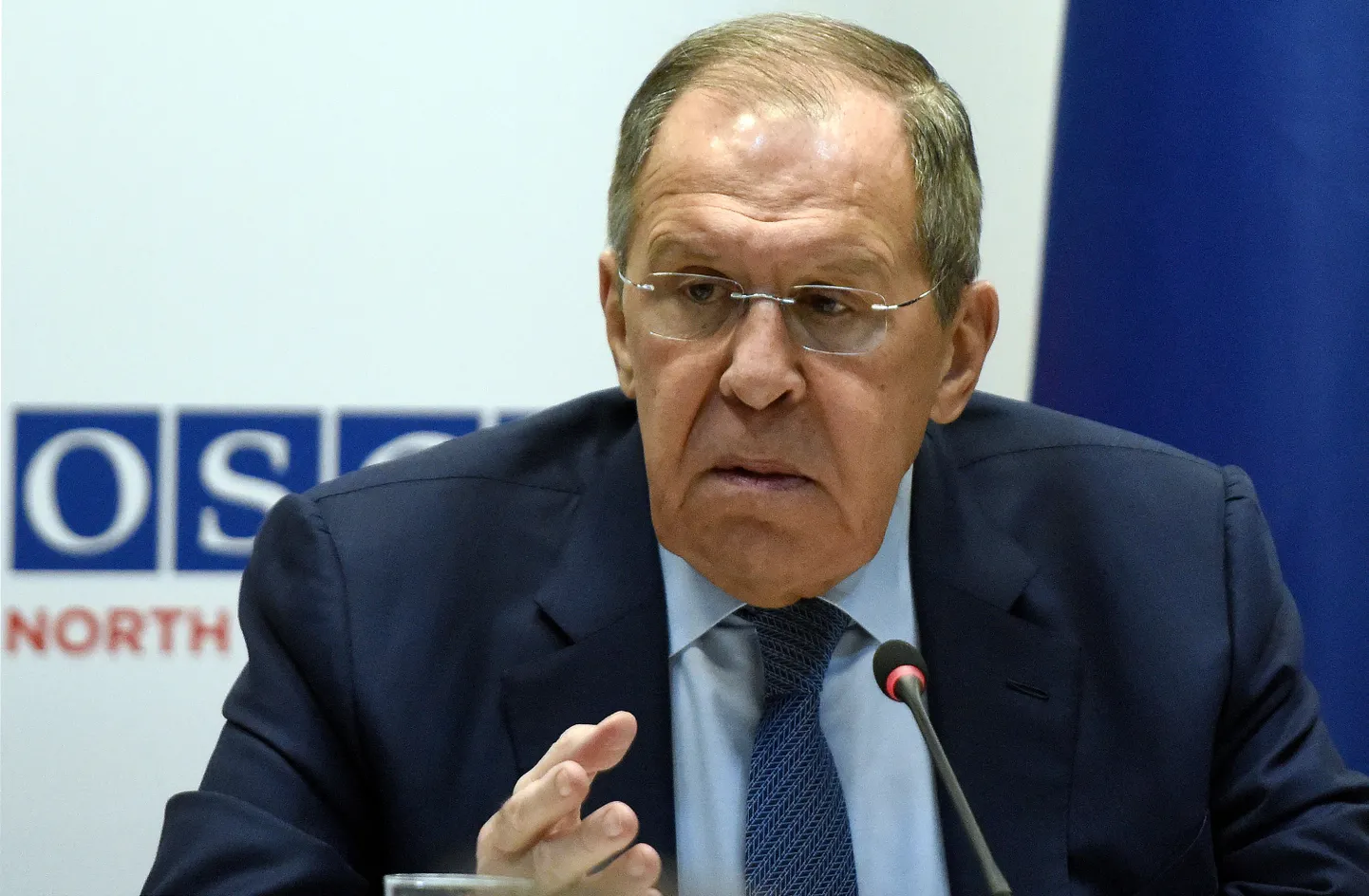 Venemaa välisminister Sergei Lavrov OSCE kohtumisel Skopjes eelmise aasta detsembris.