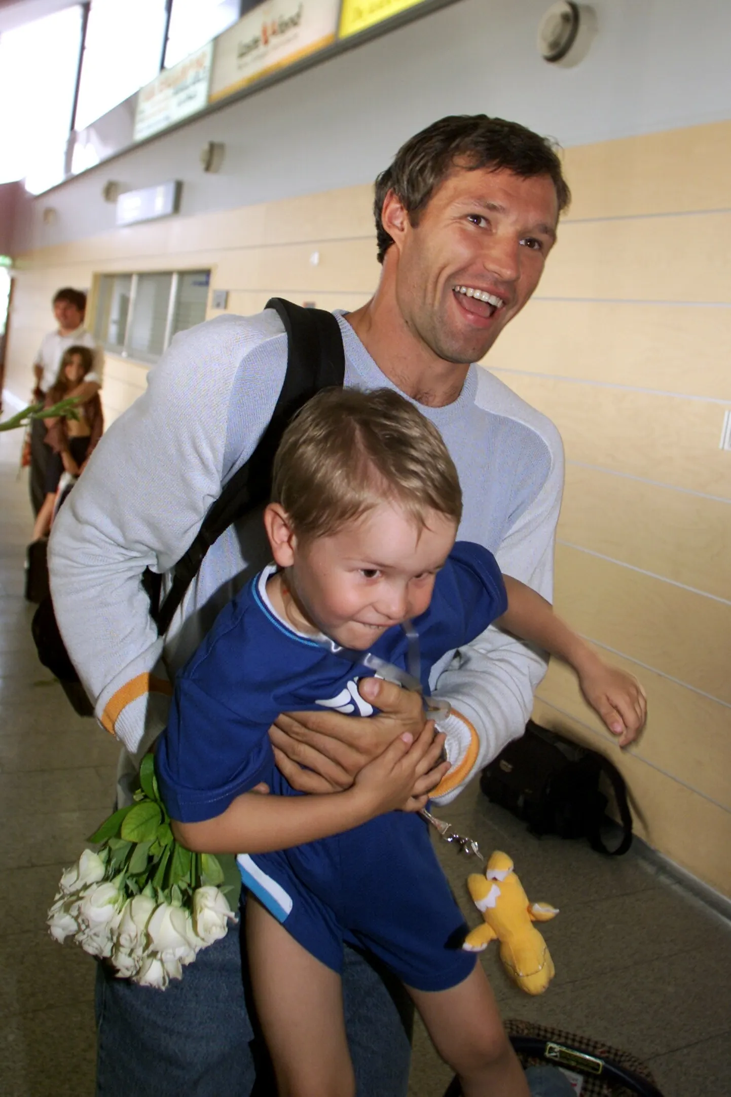 Erki Nool ja poeg Robin. 2002.