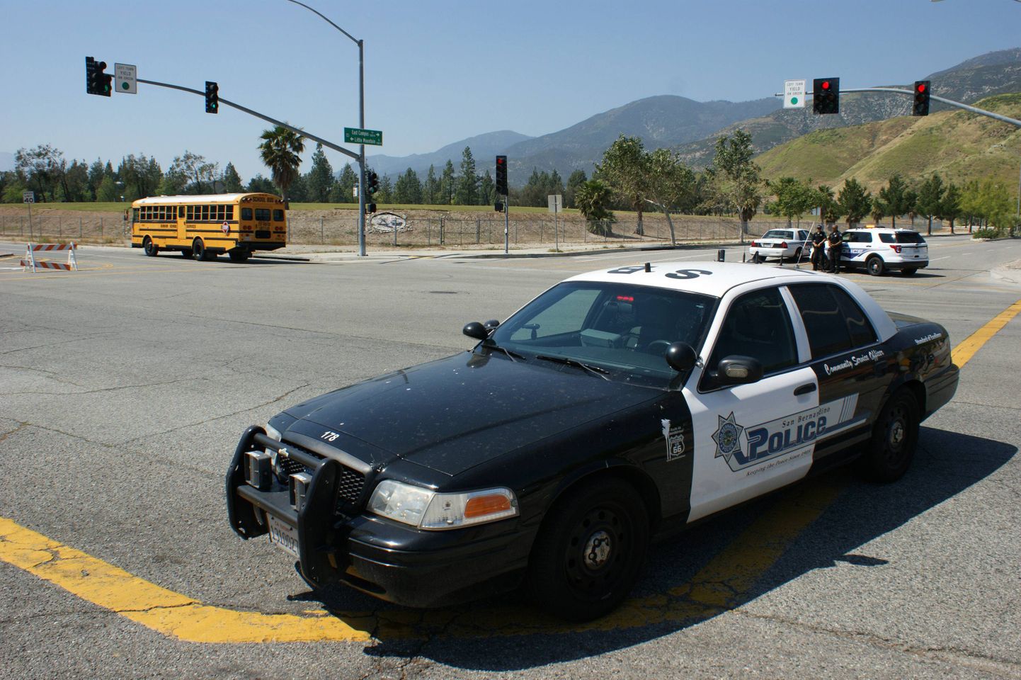 Полицейская машина в Калифорнии. Иллюстративное фото