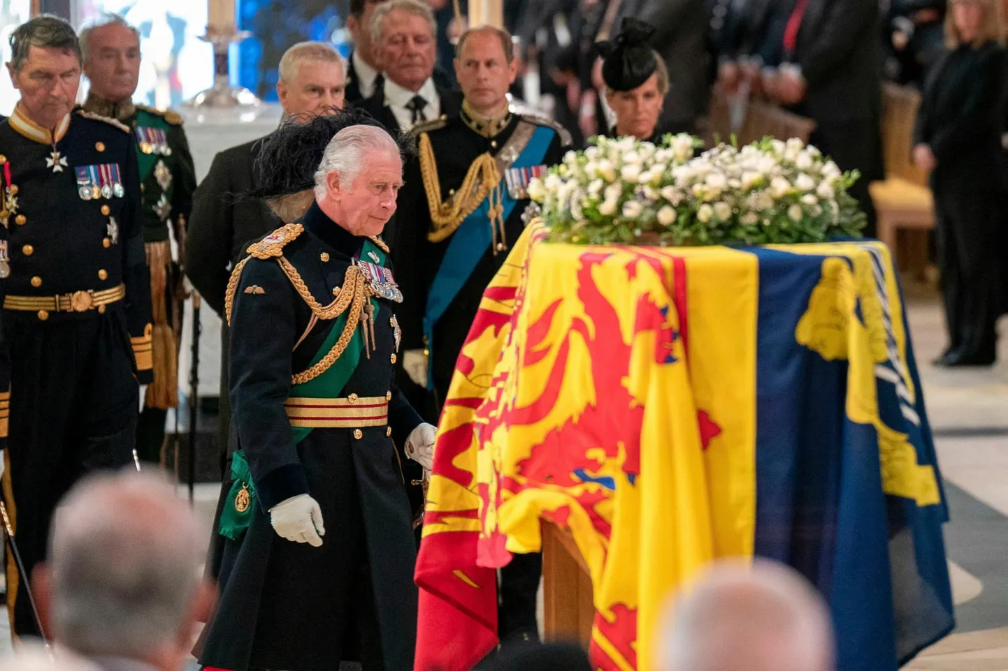 Kuninganna Elizabeth II mälestusteenistus eile Edinburghis.