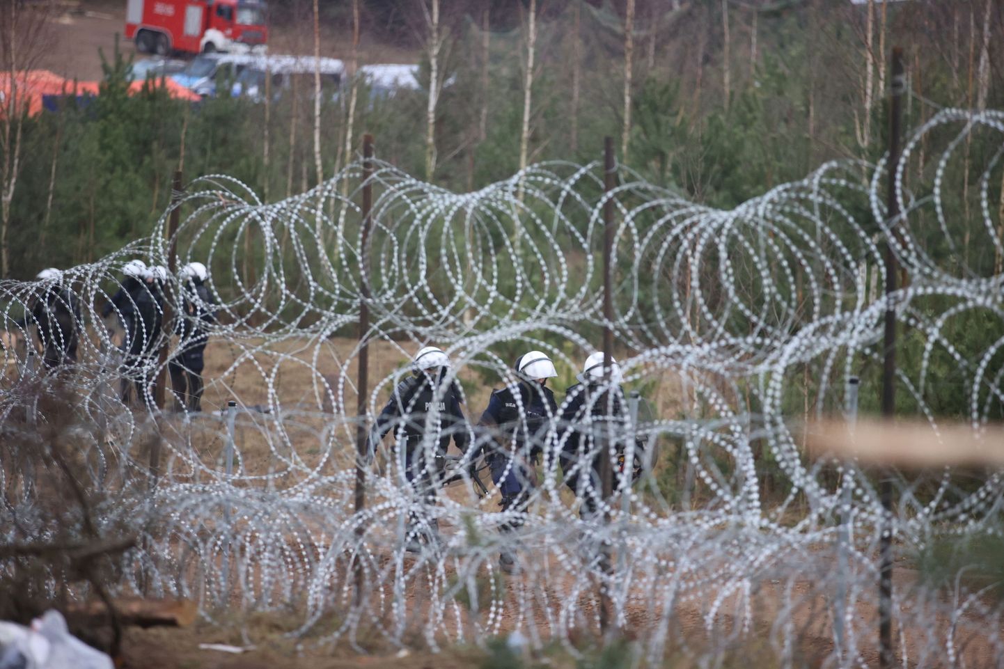 Rändekriis Valgevene-Poola piiril.