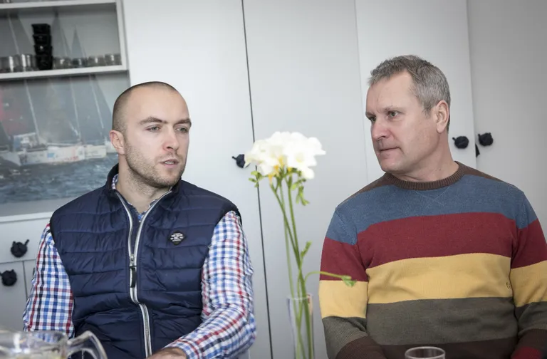 Eesti Jahtklubide Liidu juhatuse liige Lauri Väinsalu ja peasekretär Ott Kallas
