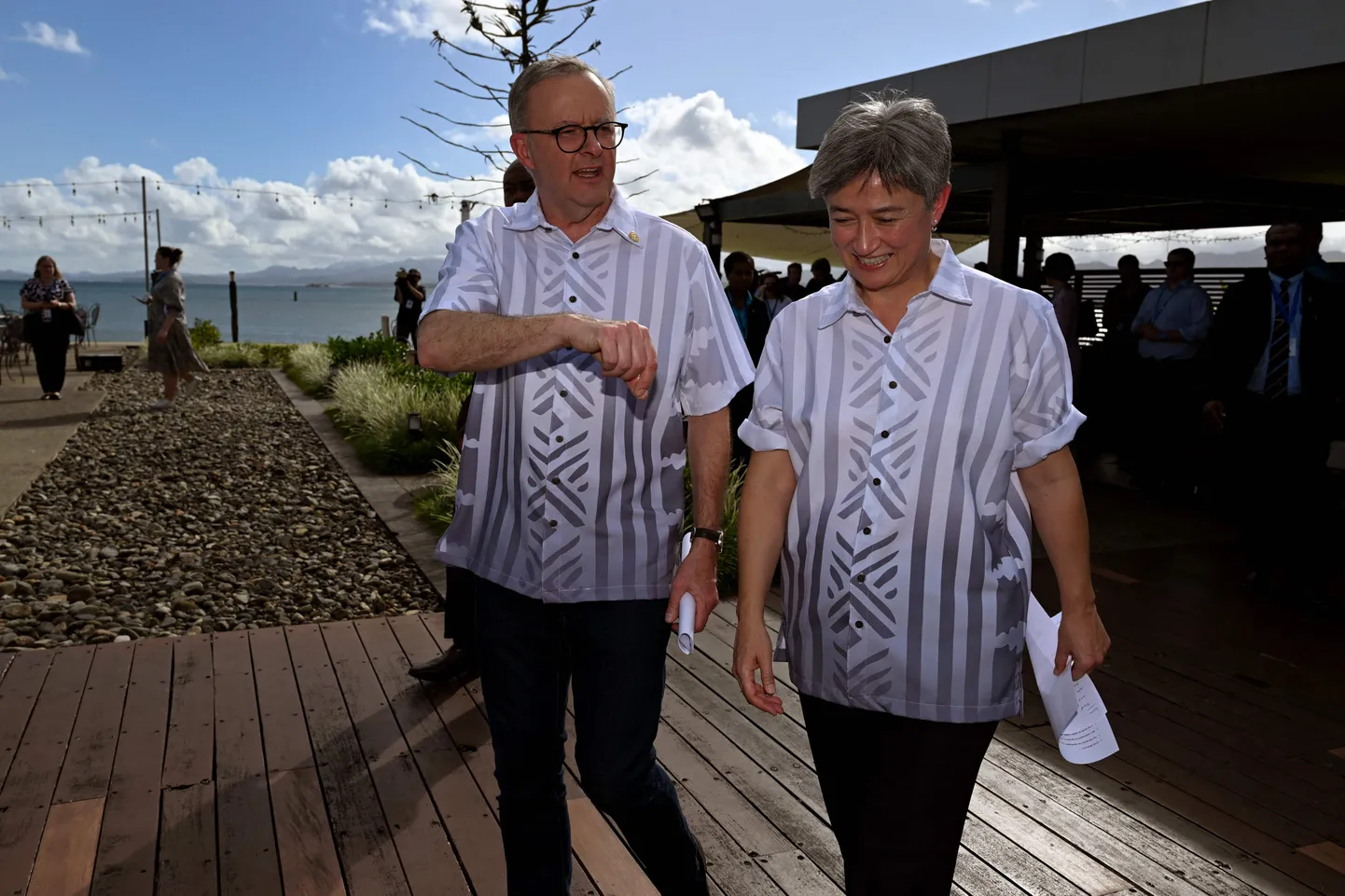 Austraalia peaminister Anthony Albanese ja välisminister Penny Wong.