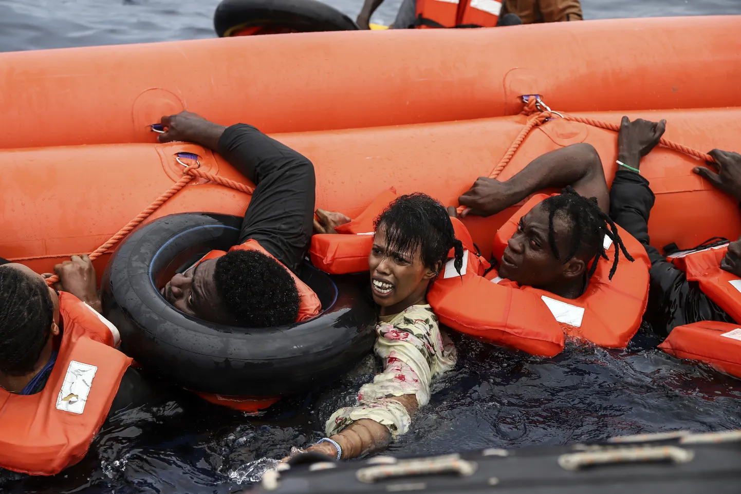 Päästetud migrandid. Foto on illustreeriv.