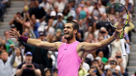 Video ⟩ Alkarass triumfē ASV atklātajā čempionātā