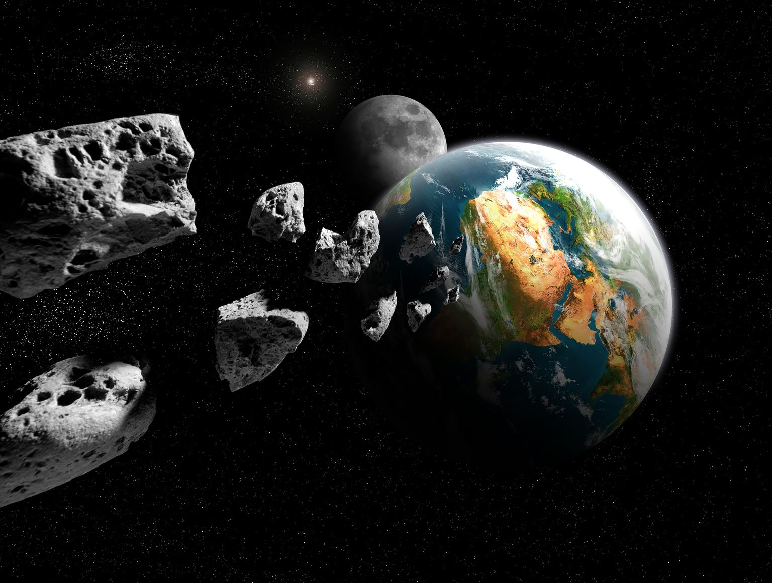 Исследователи установили, что уже 3 октября на земную поверхность может упасть астероид размером с 20-этажный дом.