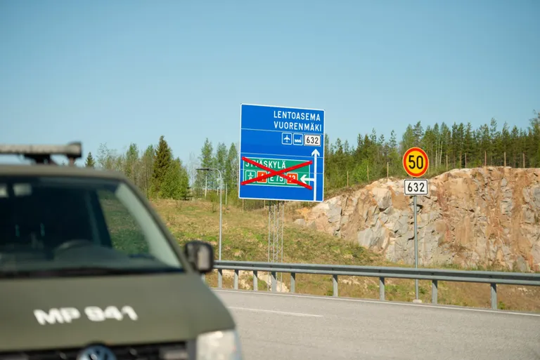 A section of the E75 highway was closed for nearly an entire week to accommodate the air exercise.