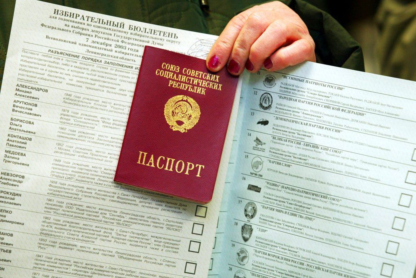 Vene kodaniku pass.