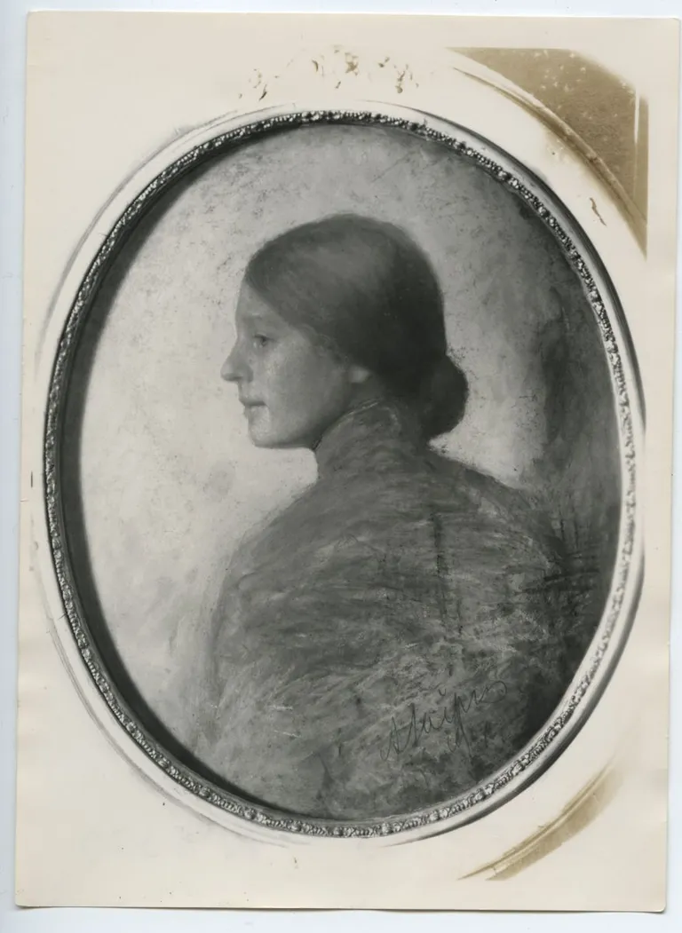 Ants Laikmaa. Edith Schlaff. 1901. Pastell