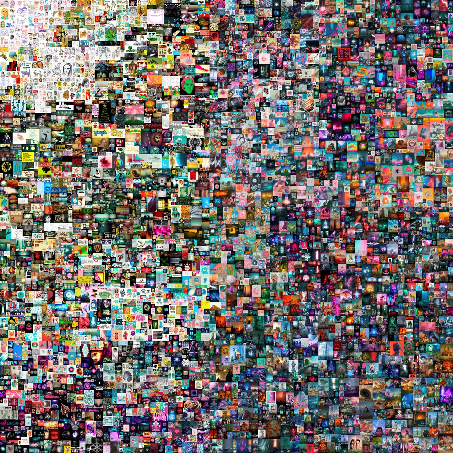 Digikunstniku fotokollaaž «Everydays – The First 5000 Days».