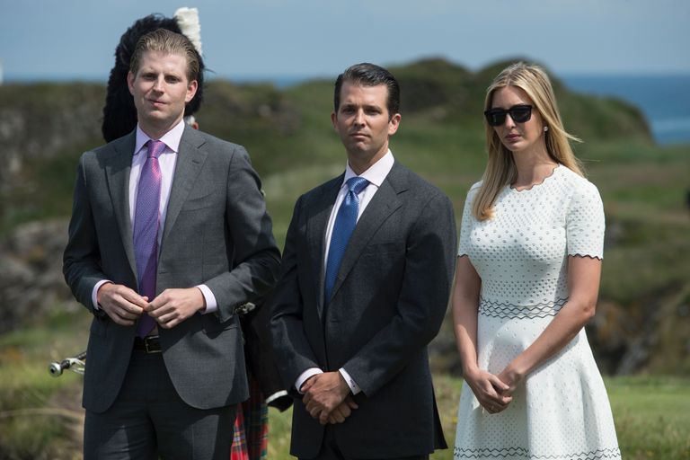 Donald Trumpi kolm vanemat last: Ivanka Trump (paremal), Donald Trump Jr (keskel) ja Eric Trump.