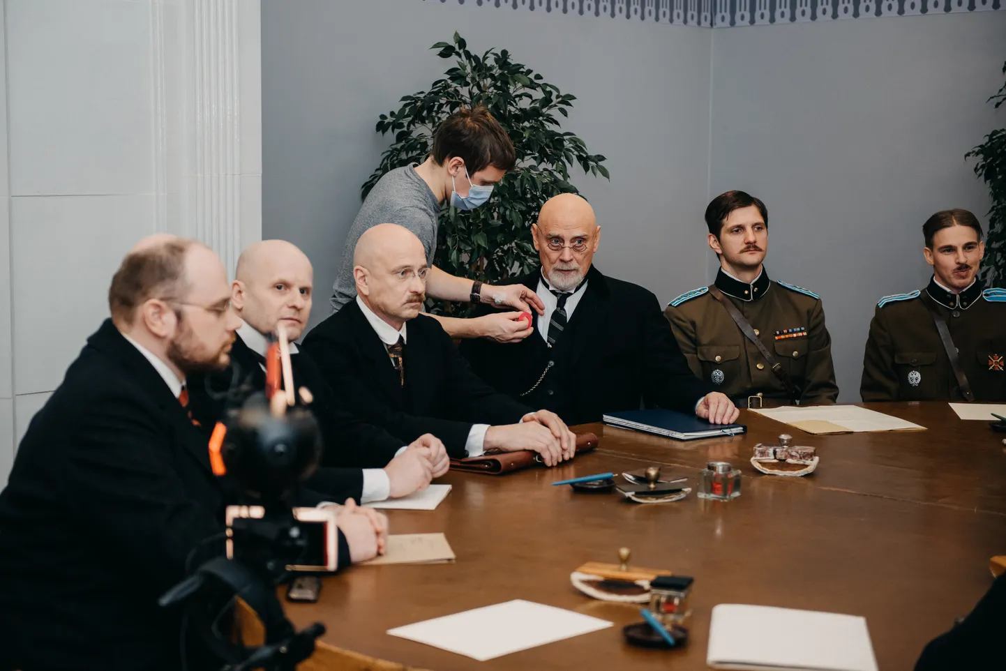 Tartu rahu 101. aastapäeva virtuaalreaalse lavastuse filmimine.
