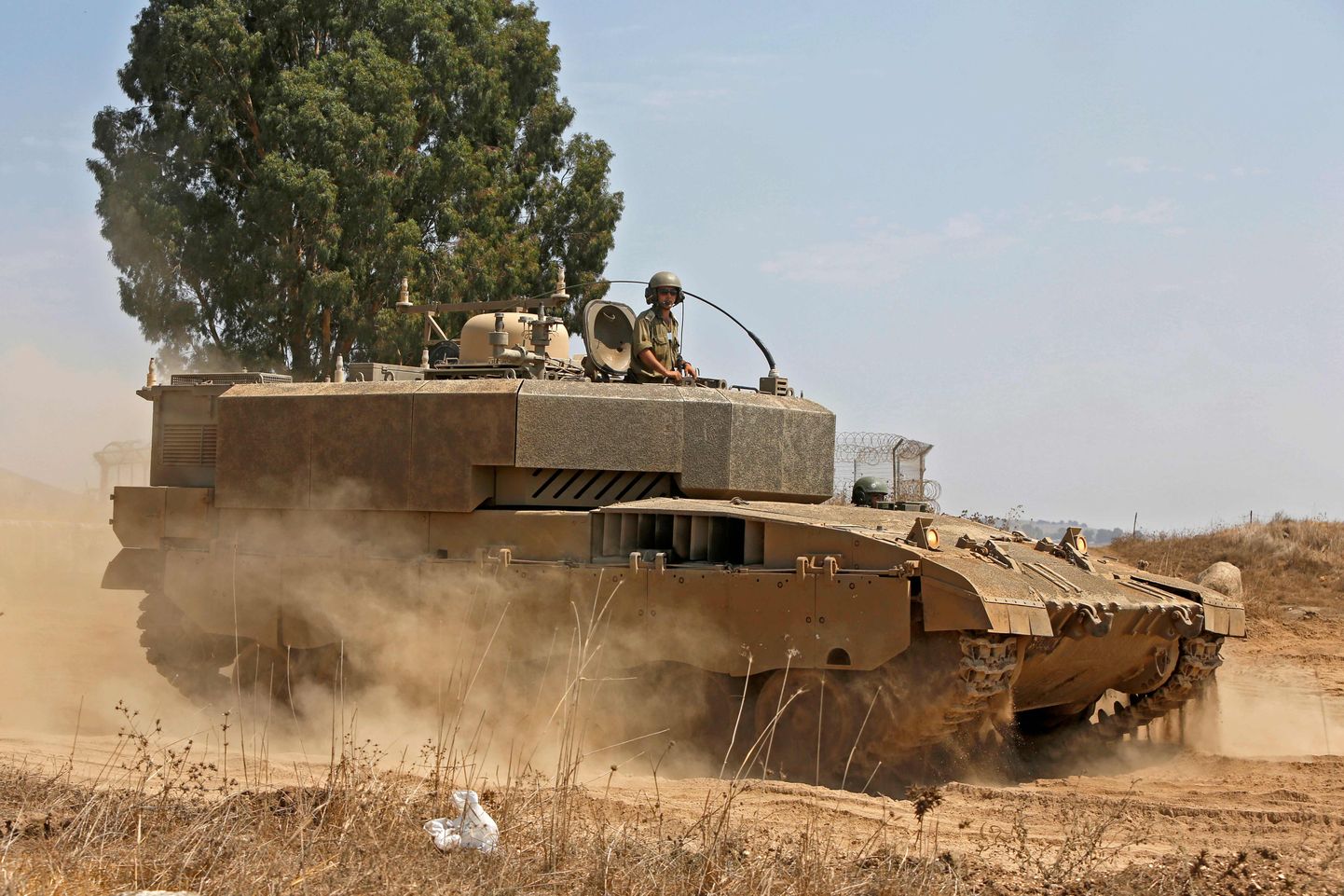 Iisraeli tank Golanis.