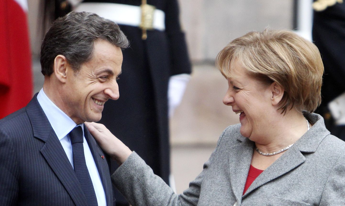 Nicolas Sarkozy ja Angela Merkel