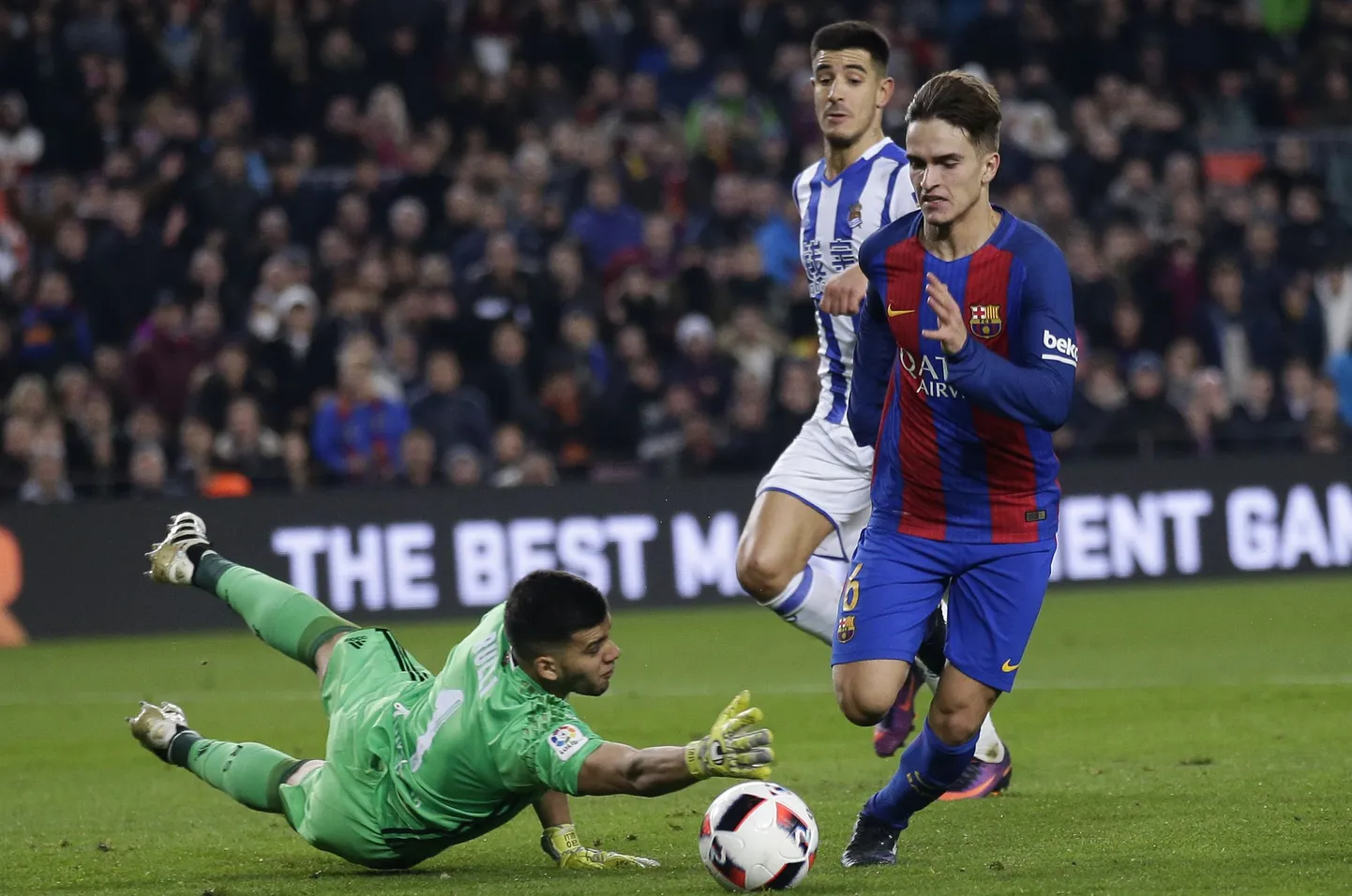 Barcelona eest tegi eile hea mängu 23-aastane Denis Suarez (paremal).