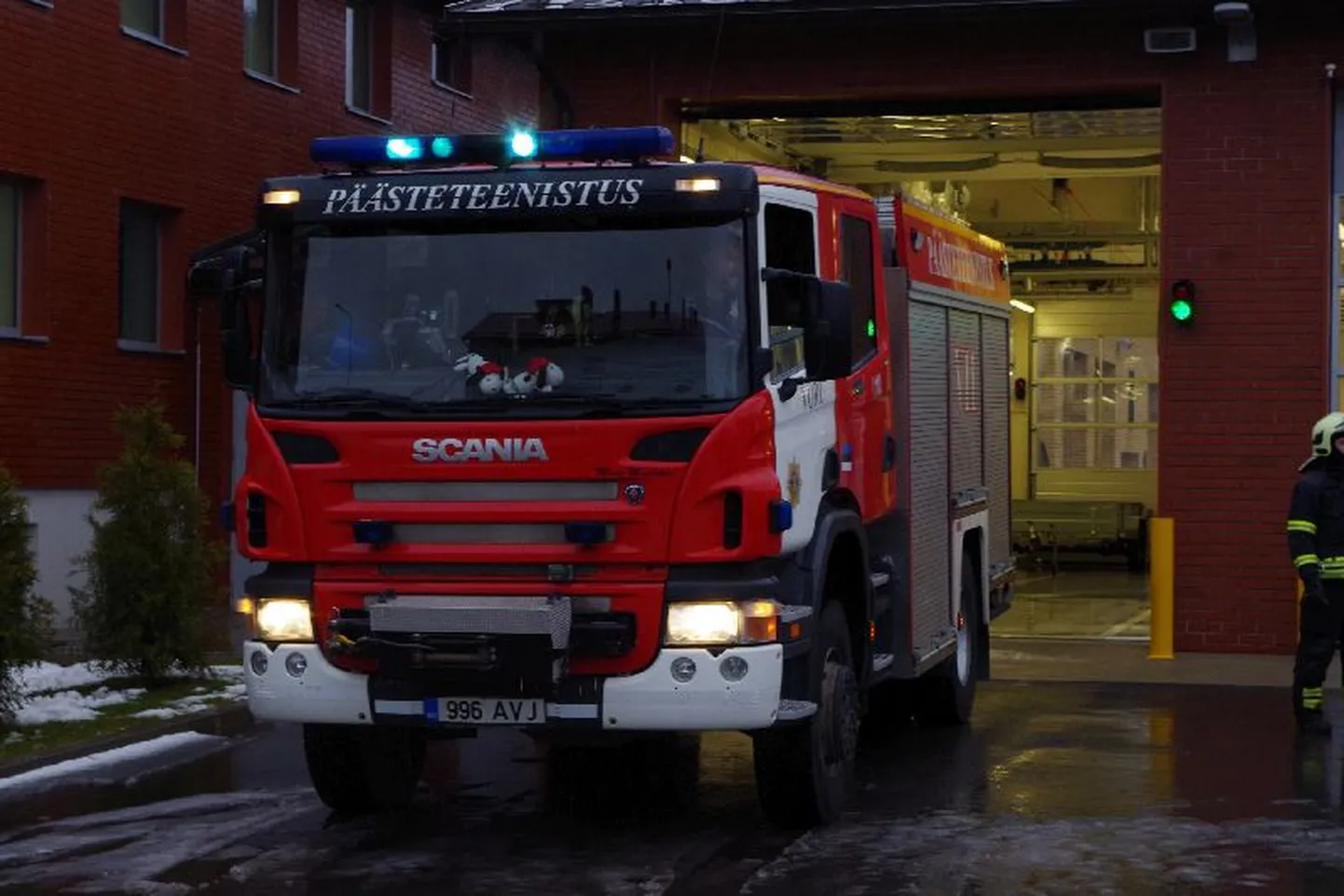 Võru päästeauto. Pilt on illustratiivne.