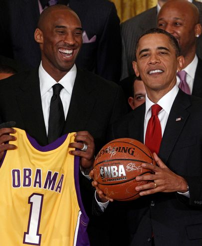 Barack Obama ja Kobe Bryant 2009. aastal.