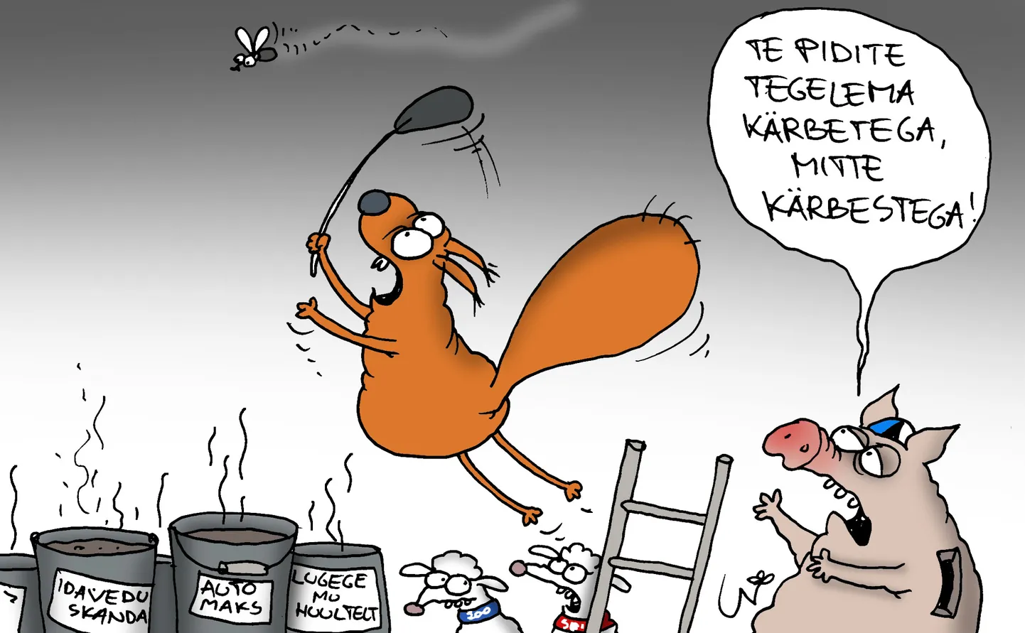 Urmas Nemvalts joonistab.