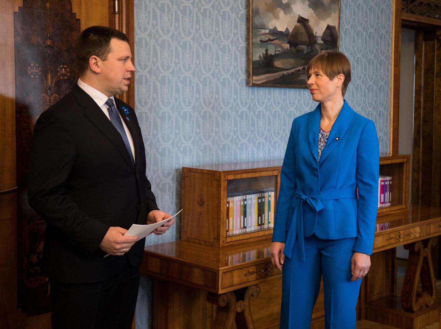 Jüri Ratas ja president Kersti Kaljulaid