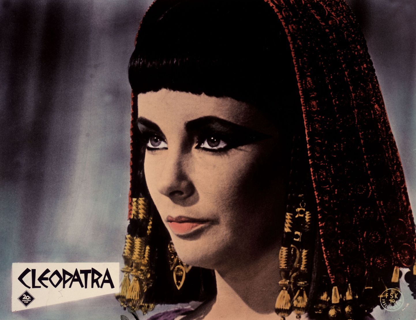 Elisabeth Taylor Kleopatrana 1962. aasta filmis.