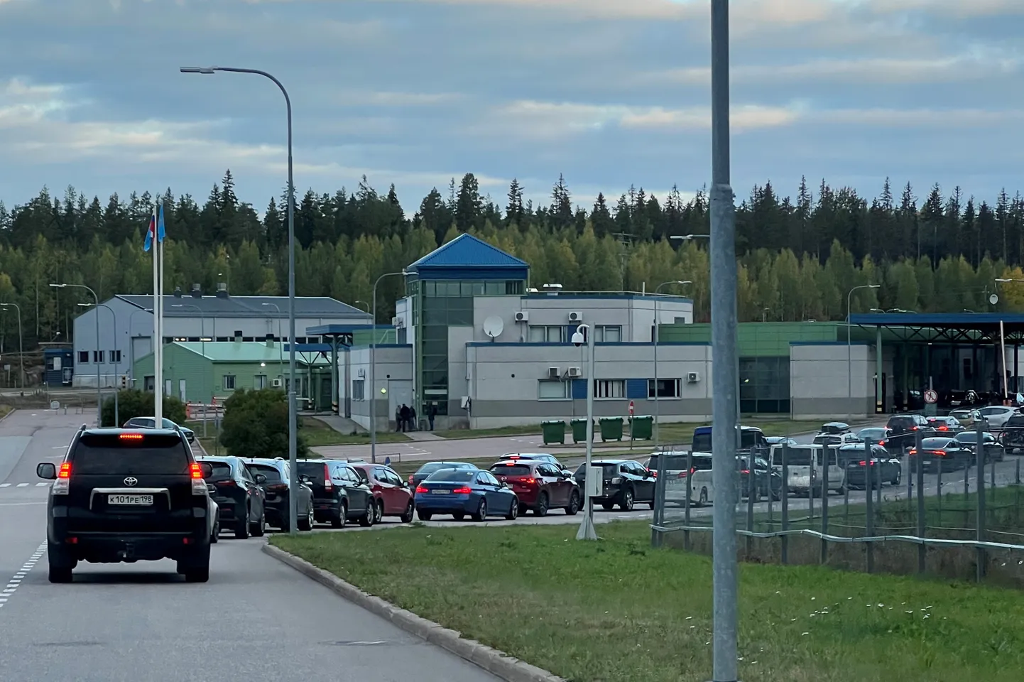 Пункт пропуска «Брусничное» на российско-финляндской границе в Ленинградской области.