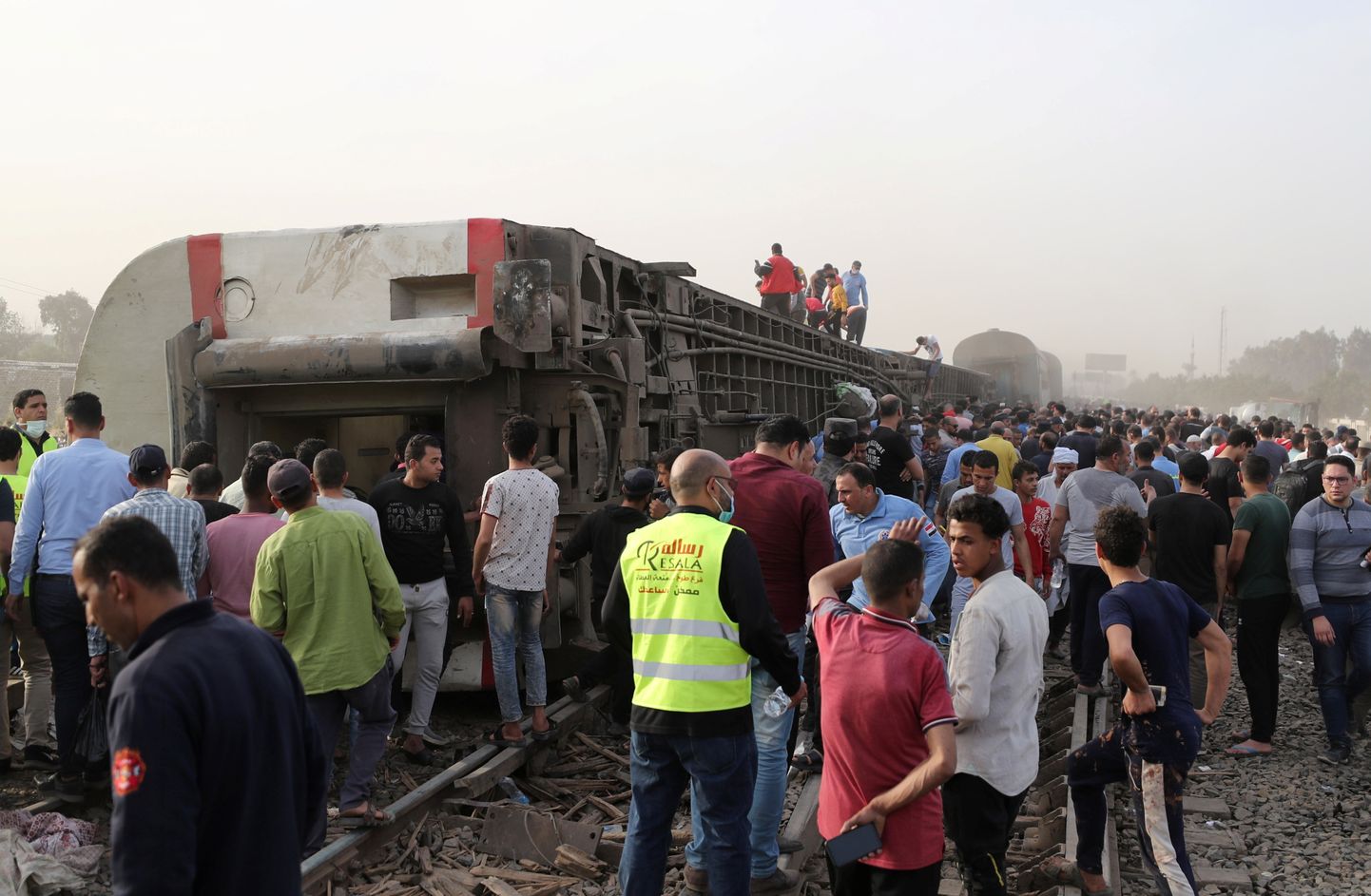 Vilciena avārija Ēģiptē.