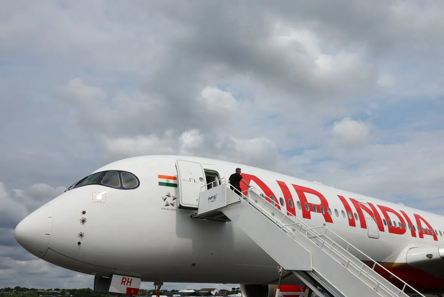 Air India lennuk. Foto on illustratiivne.