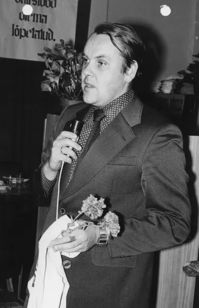 Toomas Uba kohtumisel televaatajatega Pärnus (1980).