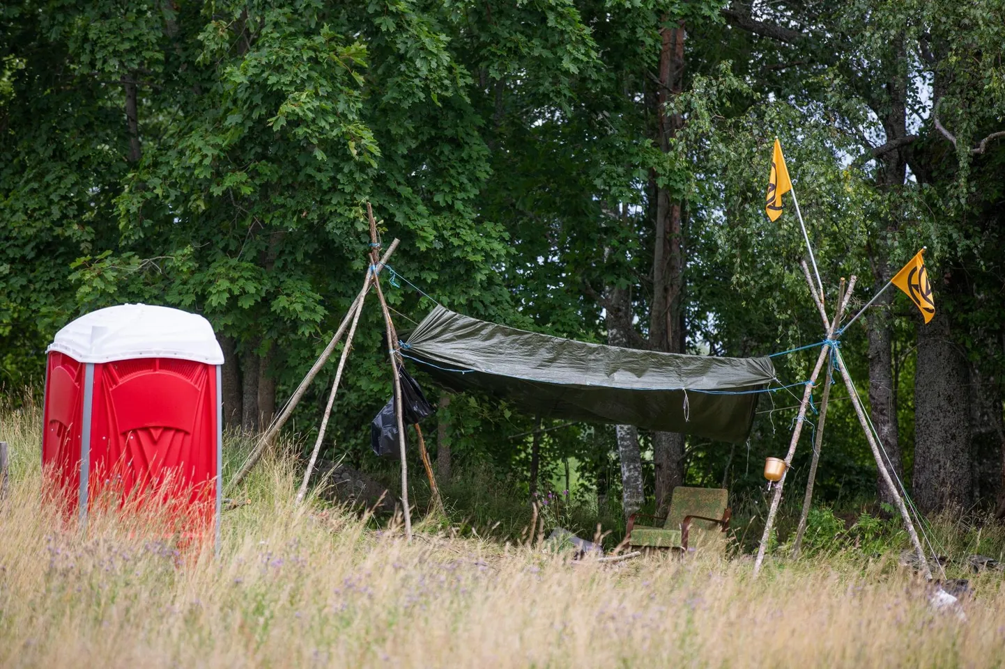 Antsla külje all laagripaigas oli kolmapäeva pärastlõunal vaikne.
 