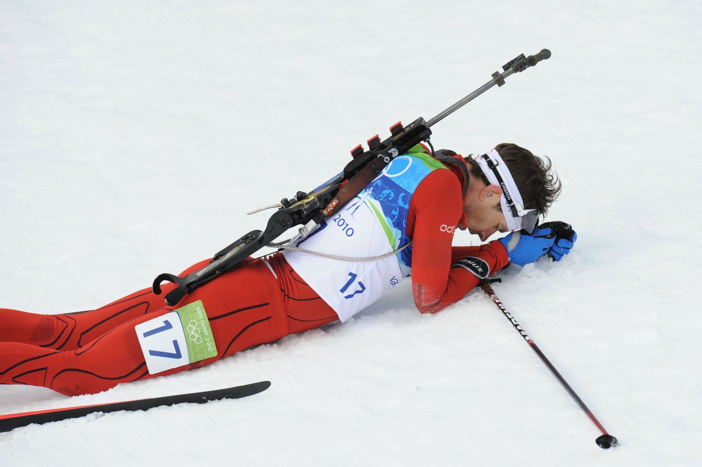 Pettunud Ole Einar Bjørndalen. Laskesuusatamise kuningas pole veel suutnud Vancouveris medalit võita.