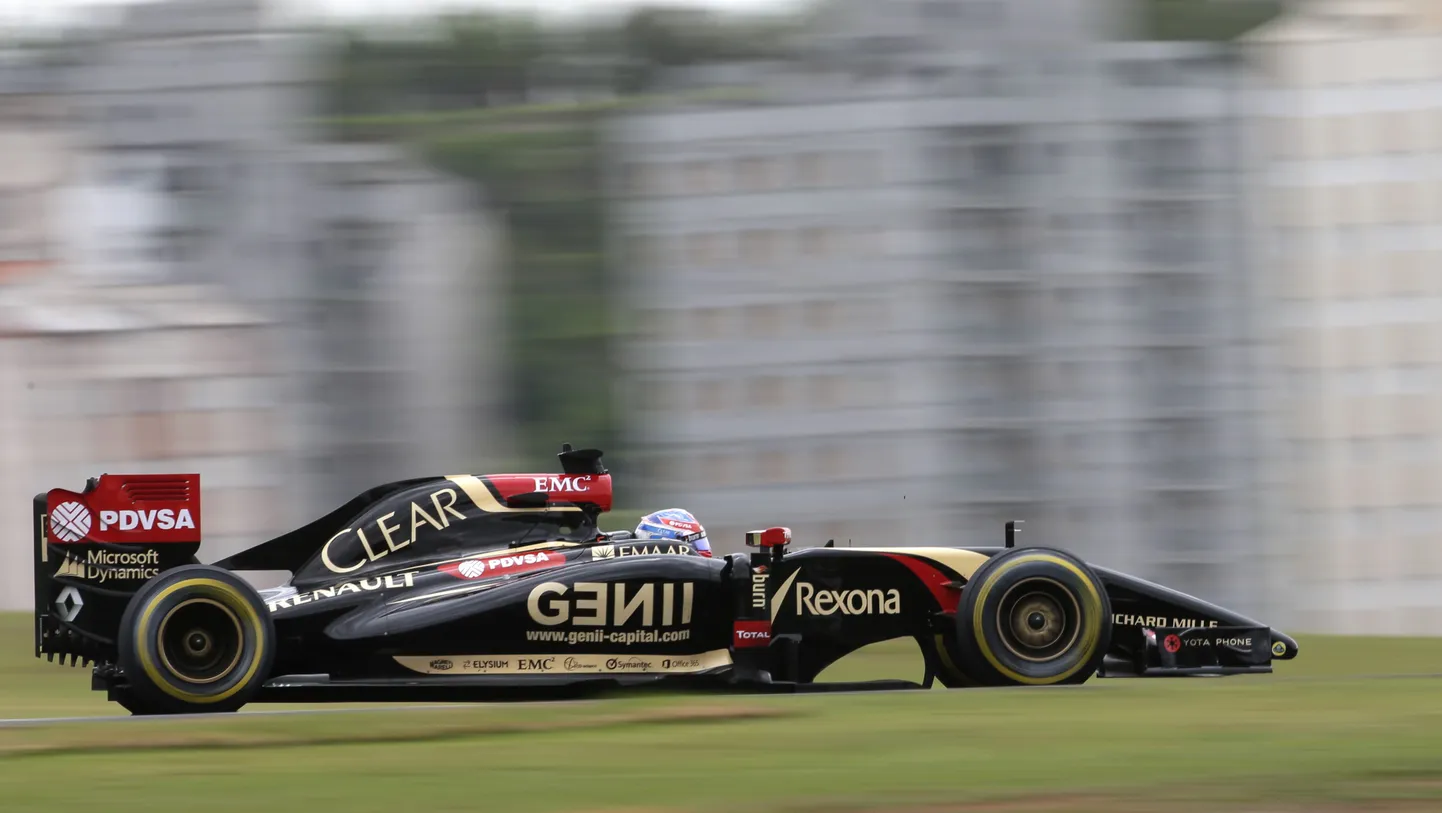 Lotuse piloot Romain Grosjean.