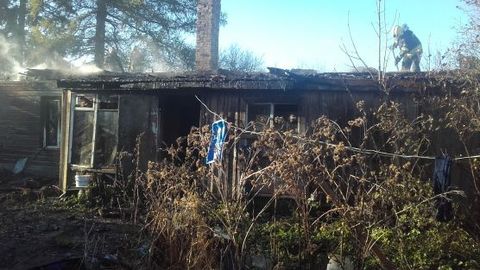 Трагедия в Ляэнемаа: при пожаре в жилом доме погибла женщина (фото)