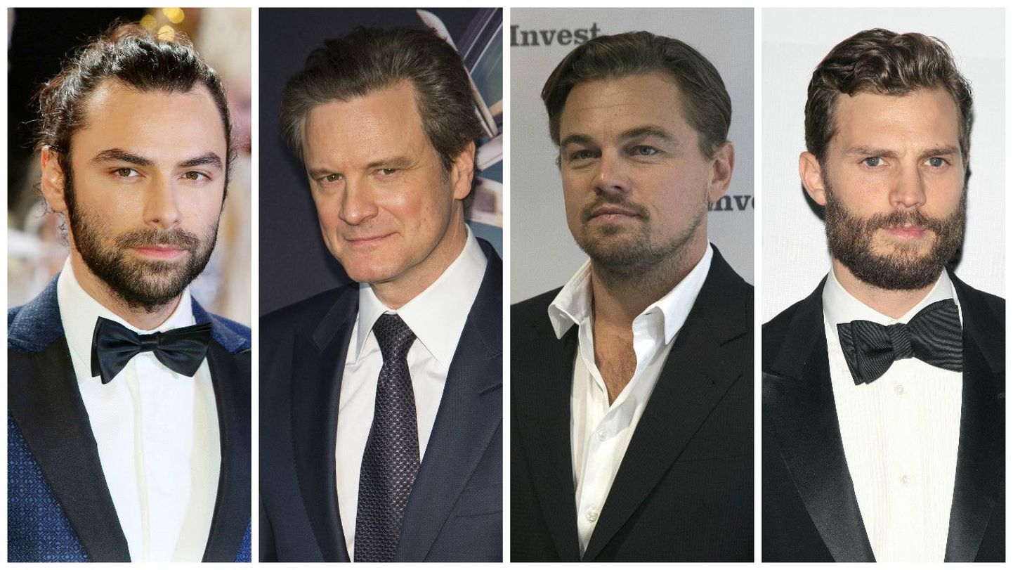 Vasakult: Aidan Turner, Colin Firth, Leonardo DiCaprio, Jamie Dornan.