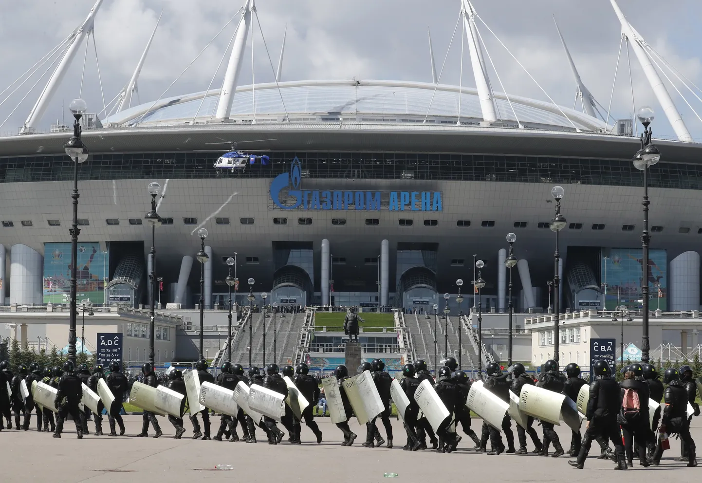 Peterburis toimuvad kohtumised Gazprom Arenal.