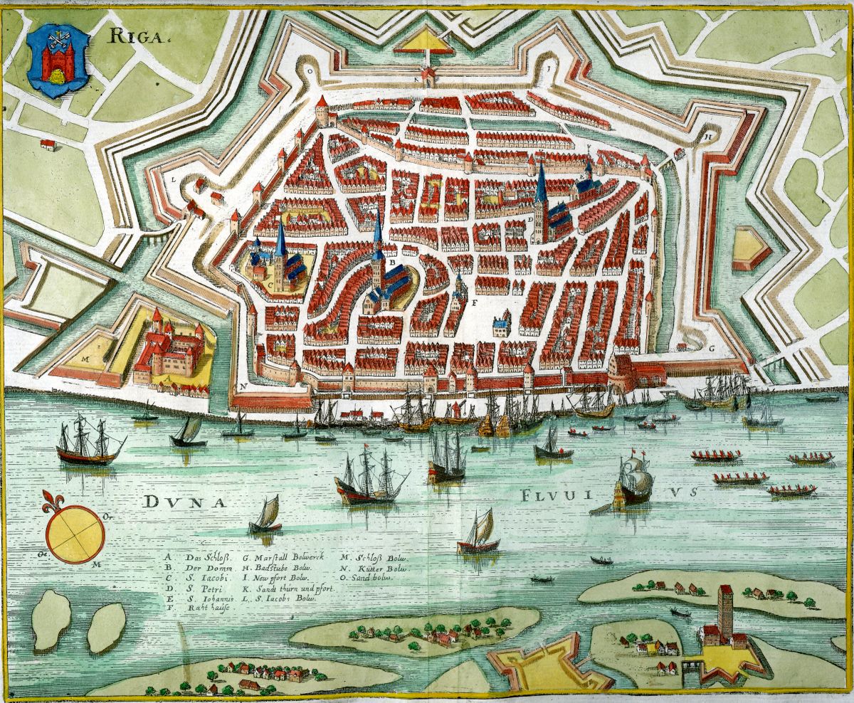 Rīgas plāns, 17. gadsimts