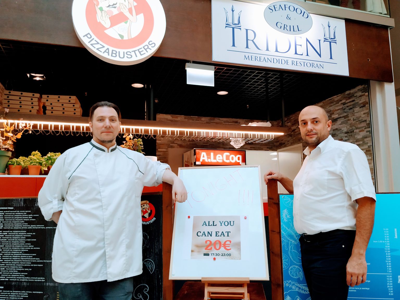Совладельцы ресторана:  Алессио Массагранде родом с севера Италии — из Трентино, а Паоло Аллиери - с Сардинии.