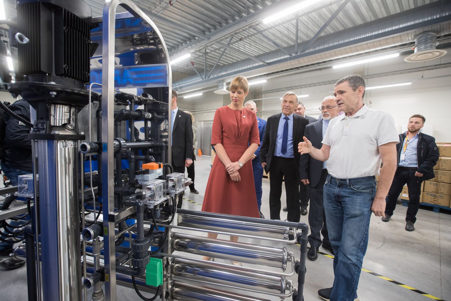 Sel nädalal Narvas tööd tegev president Kersti Kaljulaid külastab ka kohalikke tööstusettevõtteid.