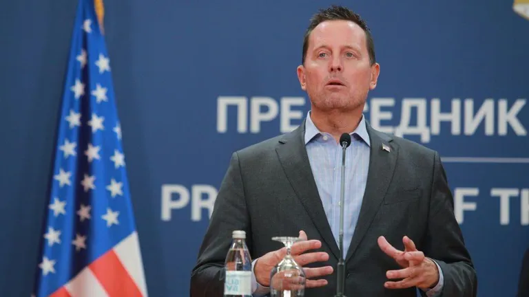 Гренелл был посланником президента Трампа на переговорах между Сербией и Косово.