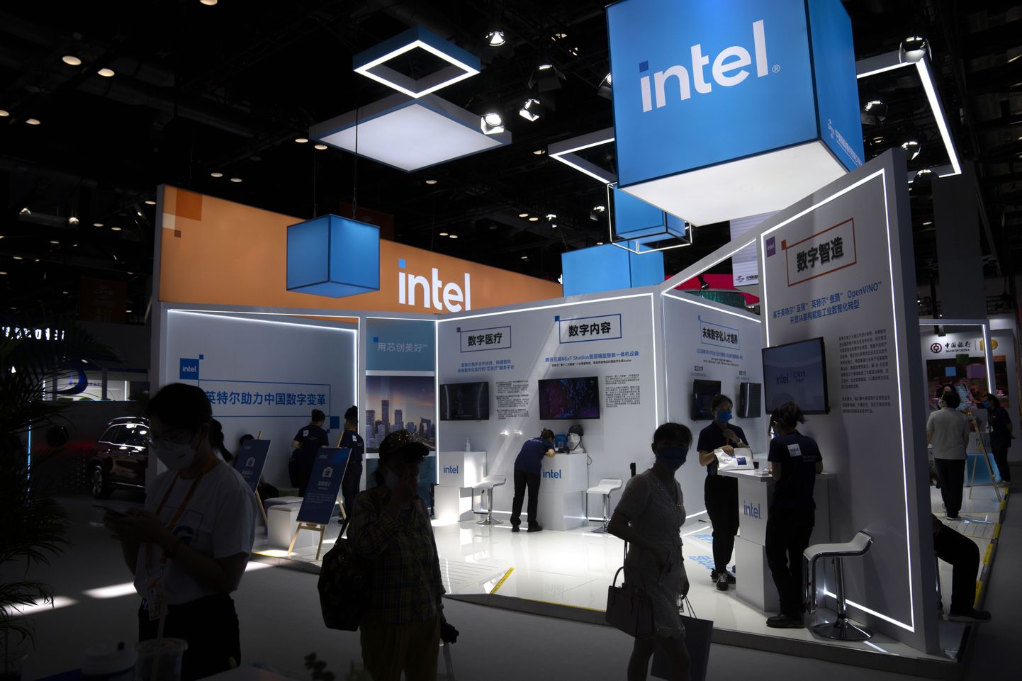 Inteli väljapanek kaubandusmessil CIFTIS 2. septembril 2022 Pekingis.