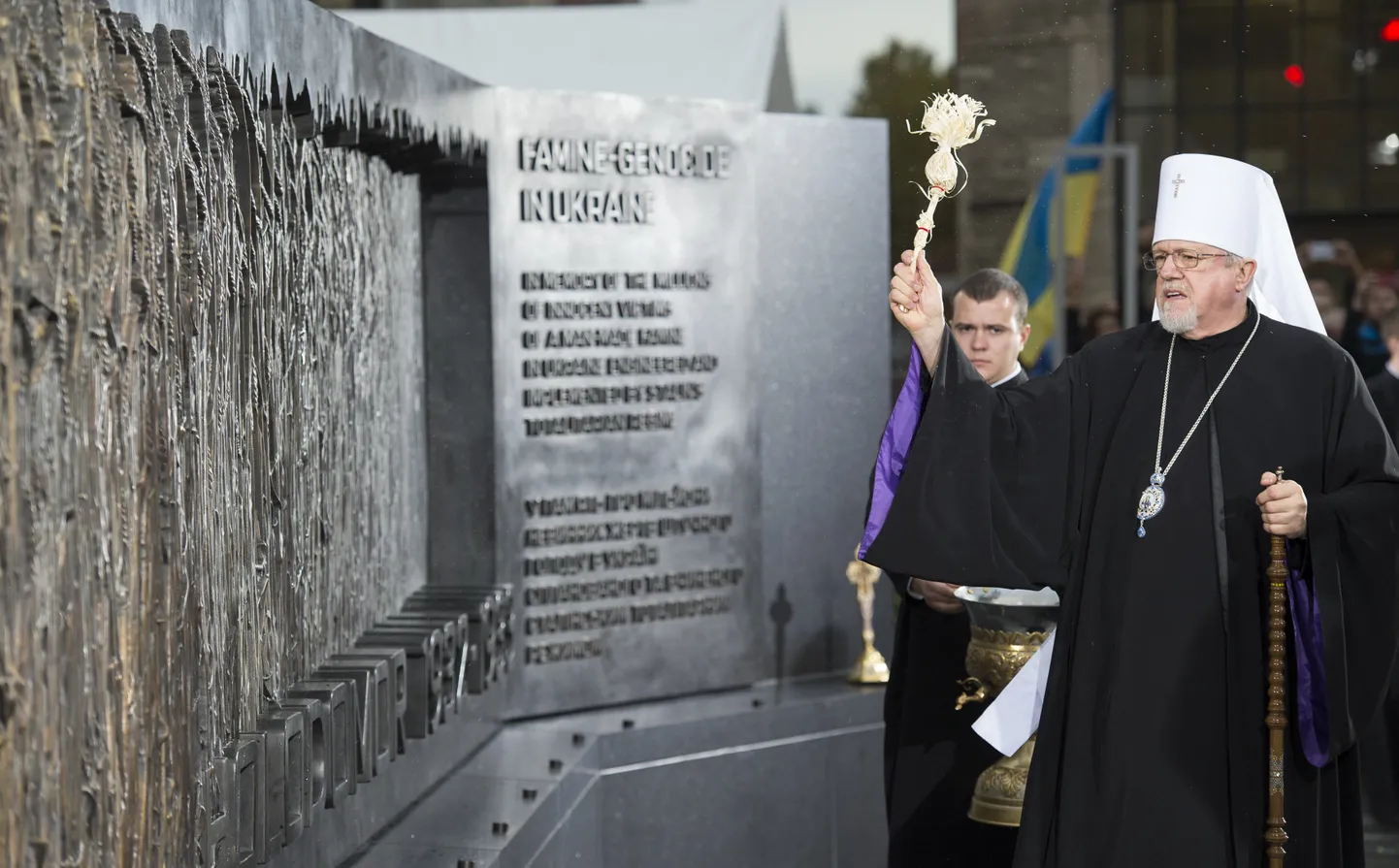 Holodomori memoriaali sisseõnnistamine Washingtonis.