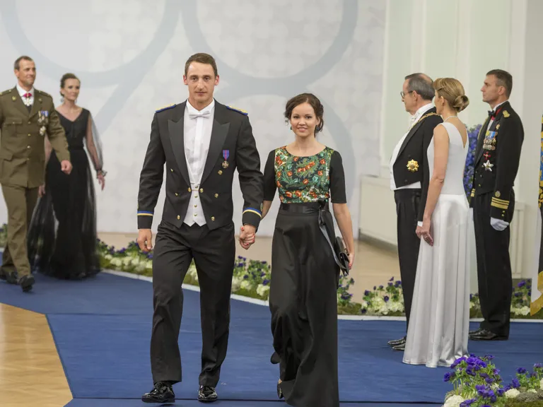 Allar ja Kerstin presidendi vastuvõtul. Foto: